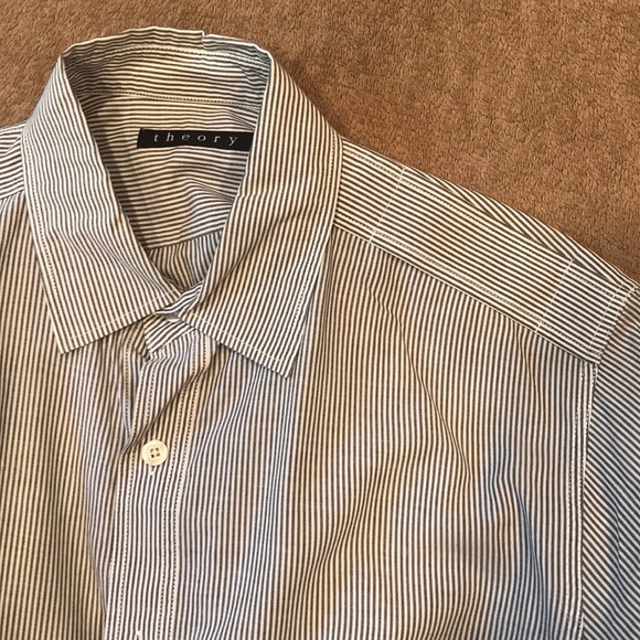 Men’s Theory Cotton Dress Shirt (Medium) - Picture 4 of 4